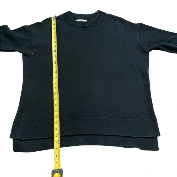 StorQ Maternity Cloud Cotton Crewneck Black Sweater Women’s Size XS Small - Picture 4 of 10